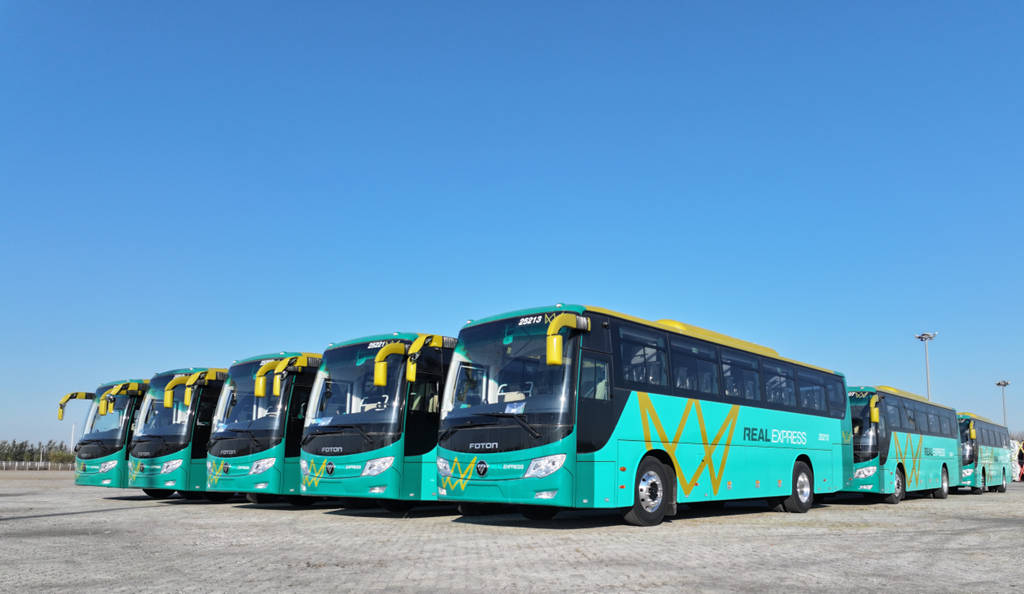 福田客车批量发往西非客运市场 以可靠品质拓展区域公交合作