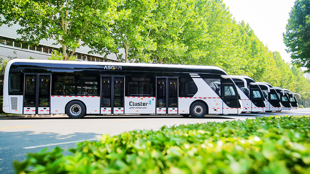 沙特“红海未来之城”迎中国纯电动，近200辆宇通客车一批次投运