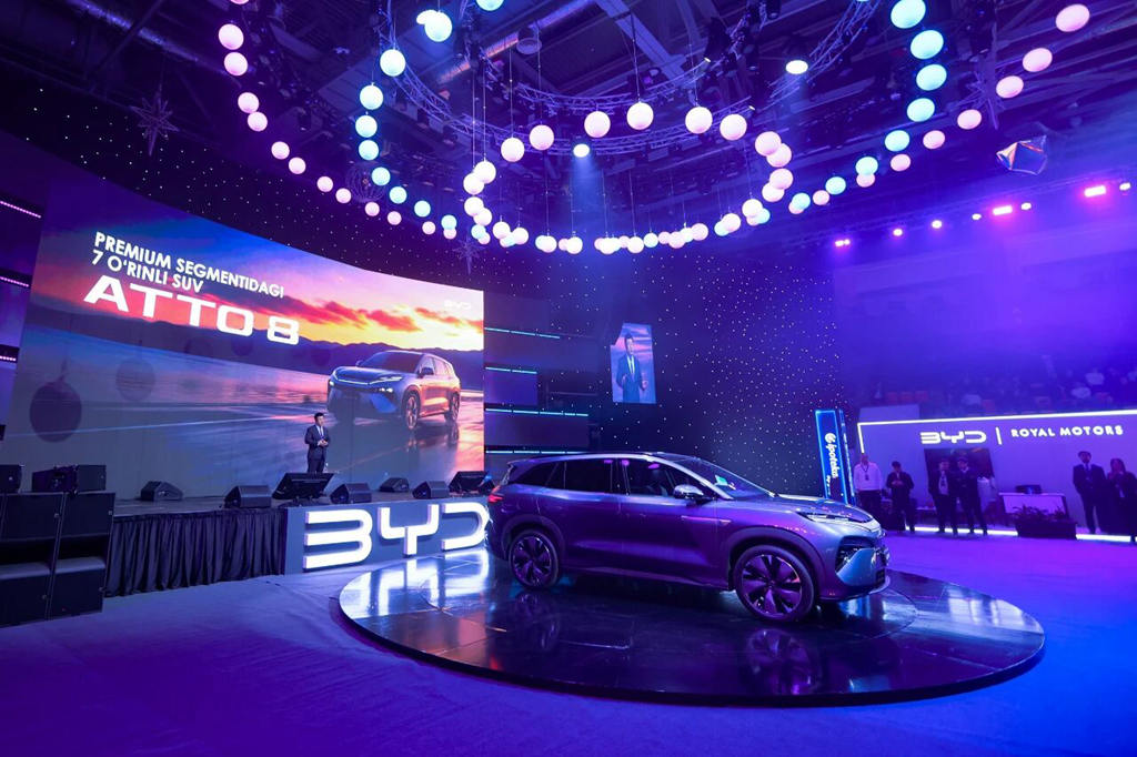 比亚迪2025乌兹别克斯坦电动出行嘉年华圆满收官 唐L重磅发布