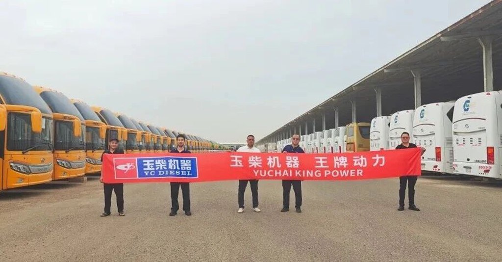 160台搭载玉柴发动机的客车交付沙特，实力护航朝觐交通运输
