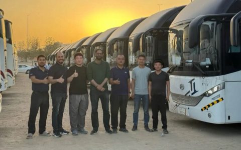 批量出海！中国客车组团出口沙特，全系标配玉柴机器