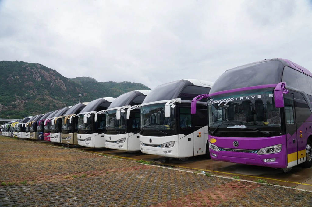 金旅59辆高端旅游车发运斯里兰卡 定制化方案助力南亚旅游复苏