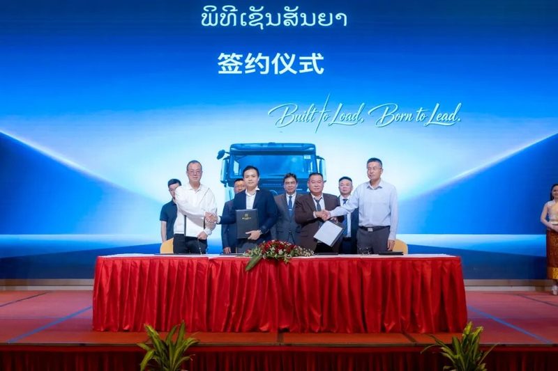 SHACMAN X5000ᵉ Electric Heavy Truck Debuts in Laos; Green Mobility Rolls into the Mekong Region