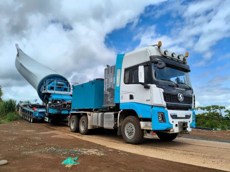 SHACMAN X5000: Hauling 100-Tonne Turbine Blades Across the Southeast Asian Mountainous Areas