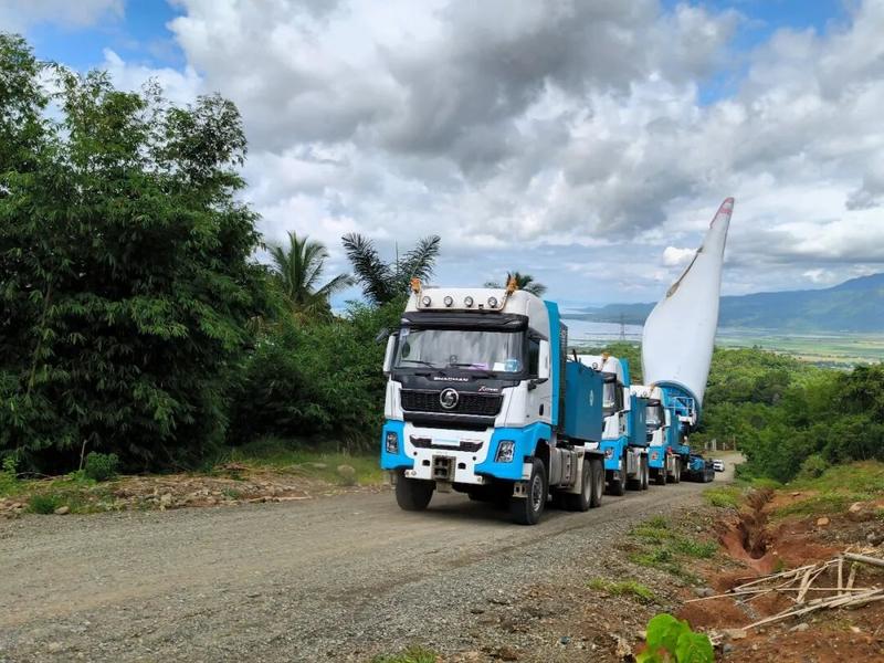 SHACMAN X5000: Hauling 100-Tonne Turbine Blades Across the Southeast Asian Mountainous Areas