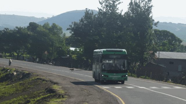 金旅纯电公交东非1600公里长途实测